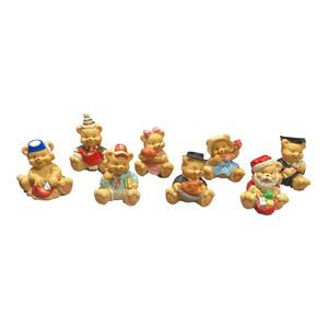 8 Teddy Babies Monthly Teddy Bear Figurines Figures